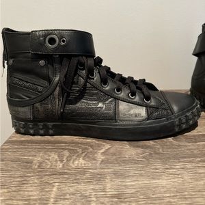 Diesel leather high tops-RARE Size 10.5